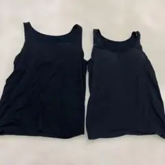 ブラック Lサイズ タンクトップ 2枚セット