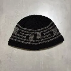ビーニー　バケハ　クロシェハット　男女兼用 クラッシャーハット