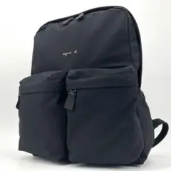 【良品✨】アニエスベー リュックサック バックパック マザーズバッグ A4可 黒