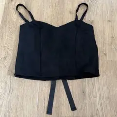 PAGEBOY ページボーイ ブラック レースアップビスチェ