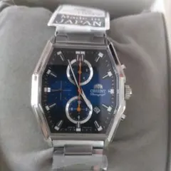 ORIENT クロノグラフ 腕時計 青新品未使用品