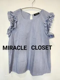 *セール！早い者勝ちMIRACLECLOSET フリル ノースリーブ トップスL