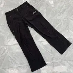 Jack Wolfskin アウトドアパンツ ブラック ロング丈 ポケット付き