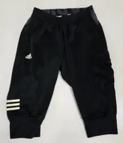 adidas 3本ライン 黒 ボトムス