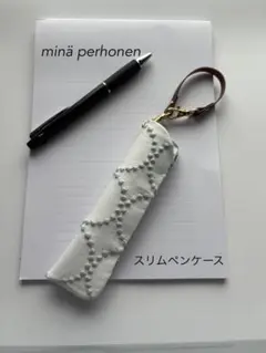 ミナペルホネン 『タンバリン』スリムペンケース/ペンポーチ