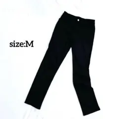 【美品】レディース スキニーパンツ 【M】 シンプル 黒 ストレッチ スリム