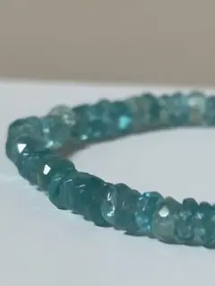 値下げ【宝石質】アパタイト　ブレスレット　5ミリ弱　15cm