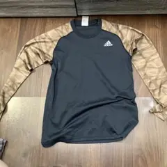 adidas 長袖シャツ ネイビー/カモフラージュ