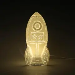 DULTON (ダルトン) ポーセリン ロケット ライト マットホワイト 電球無