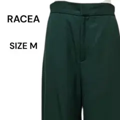 RACEA ラシア ワイドパンツ グリーン サイズM ウエストゴム スラックス