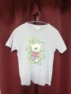 新品 しまむら ヘルム helm 140 Tシャツ ラベンダー バックプリント