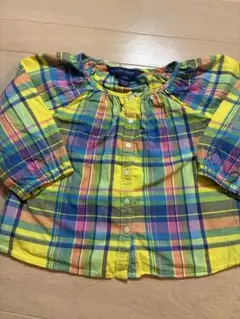 Ralph Lauren チェック柄長袖シャツ 2T