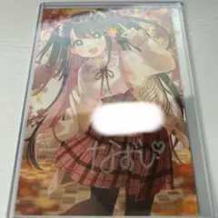 ぶいすぽっ 花芽なずな　直筆 サイン入り ポストカード