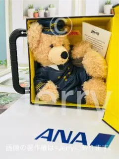 シュタイフ Steiff・ANA限定のパイロット・テディベア 機内限定期間限定品 シュタイフ社製「ANAパイロット テディベア」が登場！ 11月1日
