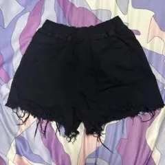 ANAP ダメージショートパンツ　ブラック