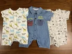半袖ロンパース 60〜70cm 3枚セット