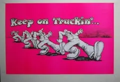 【希少】Keep on Truckin' 70's ブラックライト ポスター