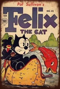 新品 Felix the Cat フィリックス ブリキ看板 レトロ インテリア