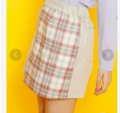 【JENNI BELL】web限定　ジェニィベル　チェック柄ラップパンツ　150