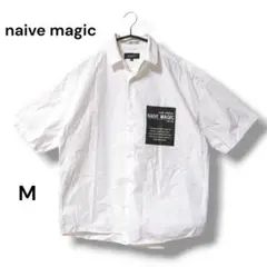 【naive magic】ナイーブマジックプリントシャツ　カジュアル　大きめ　M