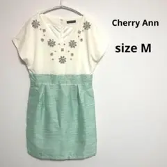 【Cherry Ann】チェリーアン(M) ワンピース　膝丈　春夏　ラメ