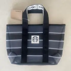 【台湾限定】スターバックス ◯ 黒　漁師網 トートバッグ