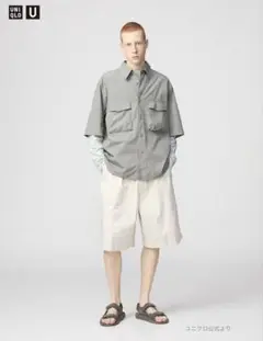 【未使用】ユニクロ ワイドフィットハーフパンツ Lサイズ