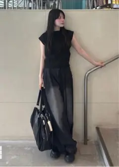 GRL グレイル　フレンチスリーブニットトップス