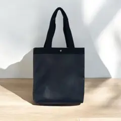 濃紺　ネイビー　合成皮革 トートバッグ