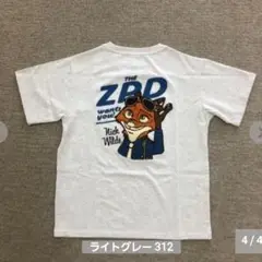 M　小さめ ズートピア ニック さがら刺繍 NickWilde Tシャツ　低身長