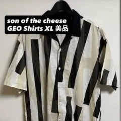 【美品】son of the cheese コットンリネンシャツ XL geo