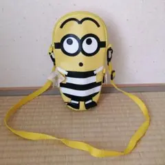 ミニオン ペットボトルカバー　ショルダーバッグ イエロー