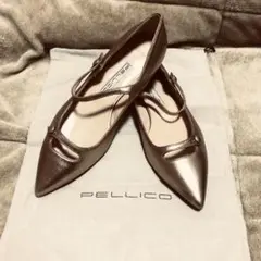 美品 PELLICO フラットパンプス 38