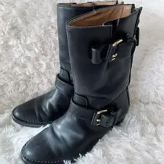 ピッピシック レザー ブーツ M 23.5cm 美品 エンジニアブーツ