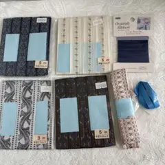 【匿名配送】ハンドメイド資材リボン　まとめ売り刺繍、オーガンジー