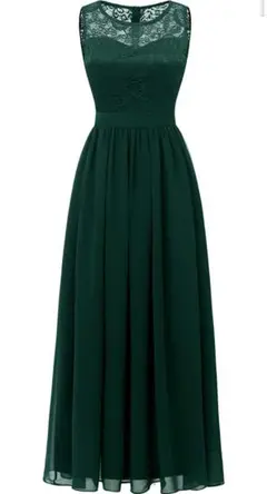 Dressystar　シフォンロングワンピース　ドレス　結婚式