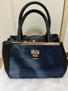 デニムショルダーバッグ　2way