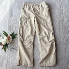 美品(140)GAP/キッズカーゴパンツ/ズボン/ワーク/ベージュ/子供