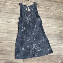 SOMETHING ELSE サムシングエルス　ワンピース ミニ　グレー　シルク