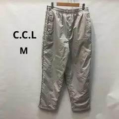 シーシーエル　グレー　シルバー ジャージパンツ M ポリエステル100% 487