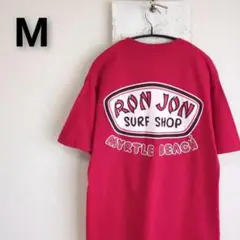 古着　ロンジョン　RON JON　Tシャツ　レッド　MYRTLE BEACH　M