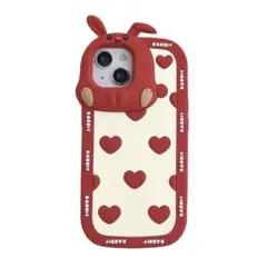 うさぎ ハート iPhone15Pro スマホケース 韓国 新品 【新入荷】