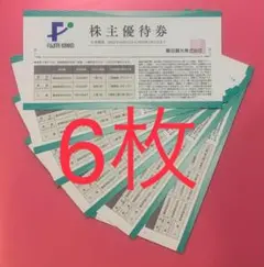 藤田観光 株主優待券(ワシントンホテル宿泊50%割引券他) 6枚セット n