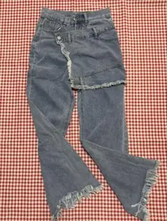 デニム ラップアラウンド フレア＊M