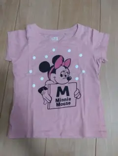 ユニクロ ミニーマウス Tシャツ ピンク