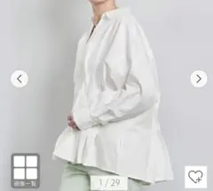 2024ss★美品★ユナイテッドアローズ　シャツ　ブラウス　タックシャツ