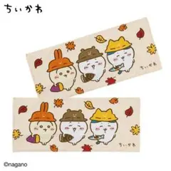 ちいかわ しまむら フェイスタオル 2枚組 秋のごはん 新品未使用 匿名配送