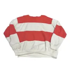 LANDS’ END USA製 鹿の子 ボーダースウェット 3243