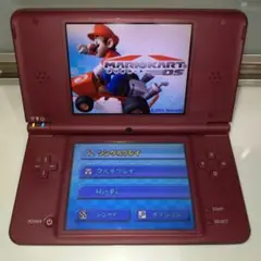 【内蔵ソフト有り.動作品】DS i LL 充電済 本体 DSiLL ワインレッド