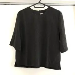 半袖　ブラック　M 後ろボタン